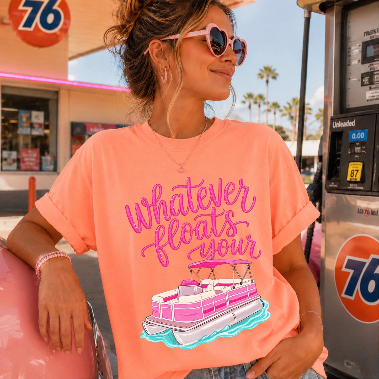 Whatever Floats Your Boat Comfort Color Graphic Tee