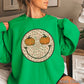 Leopard Face Pumpkin Crewneck Sweatshirt