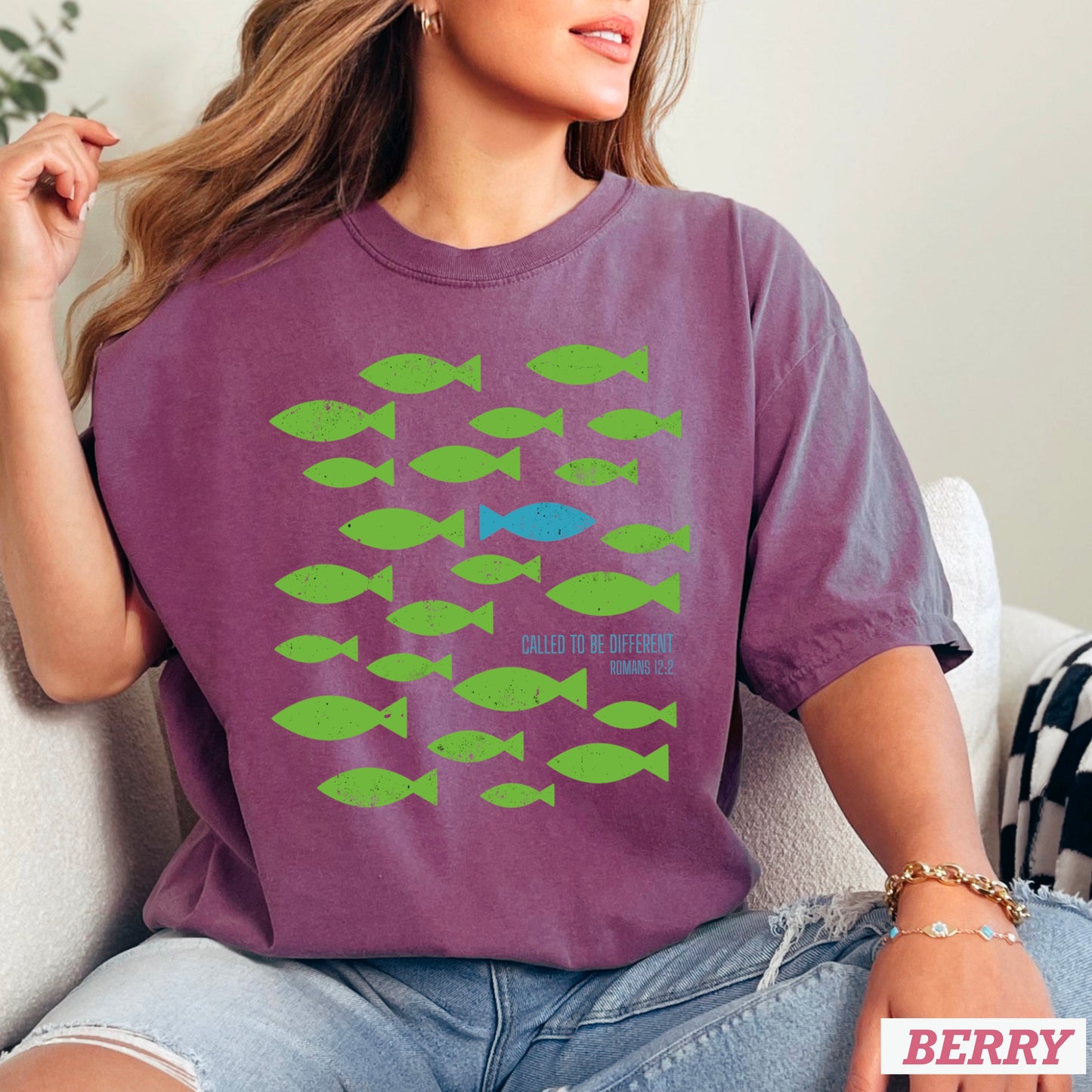 Called To Be Different Christian Comfort Color Graphic Tee