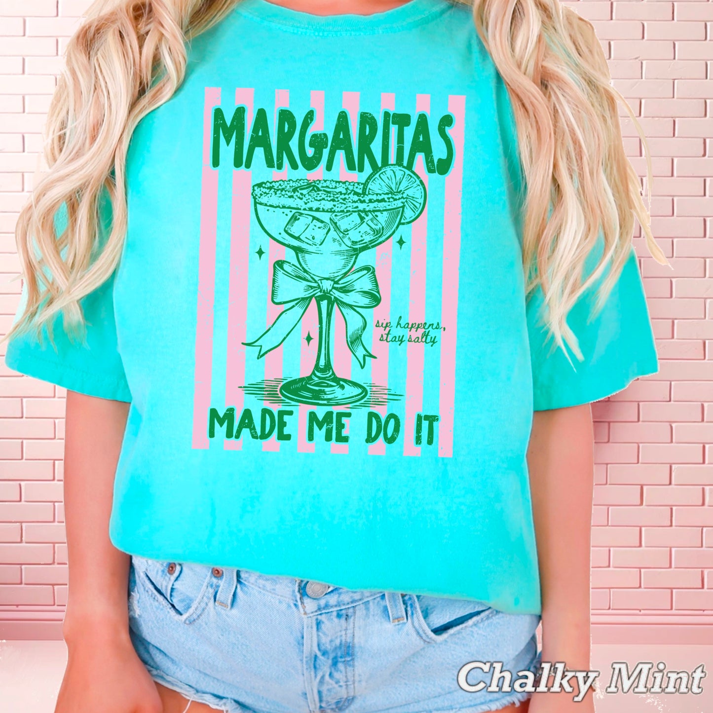 Margaritas Made Me Do It Comfort Color Graphic Tee
