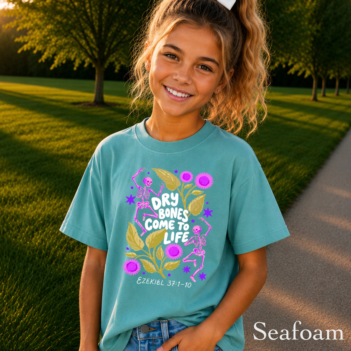 Dry Bones Come To Life Youth Comfort Color Christian T-Shirt