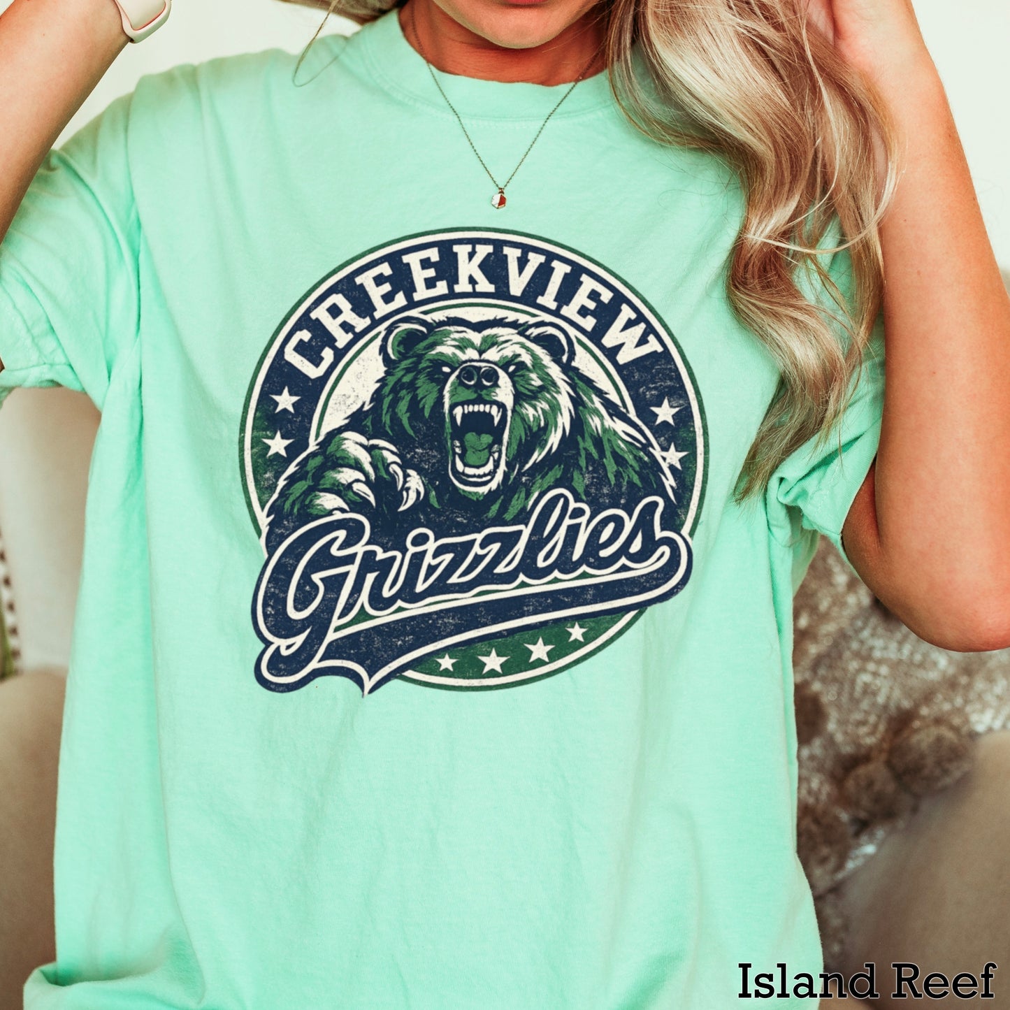 Creekview Grizzlies Comfort Color Graphic Tee
