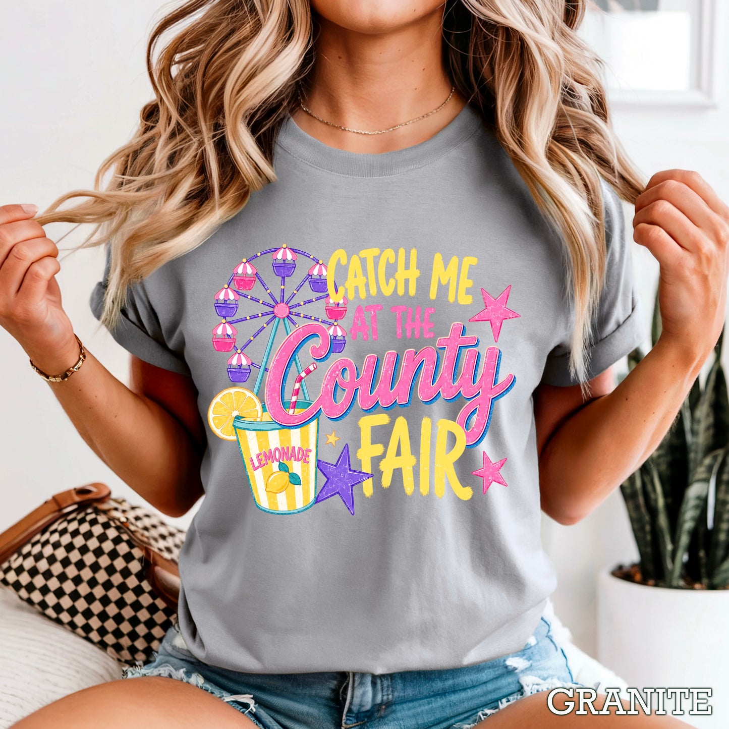 Catch Me At The County Fair Comfort Color Graphic Tee