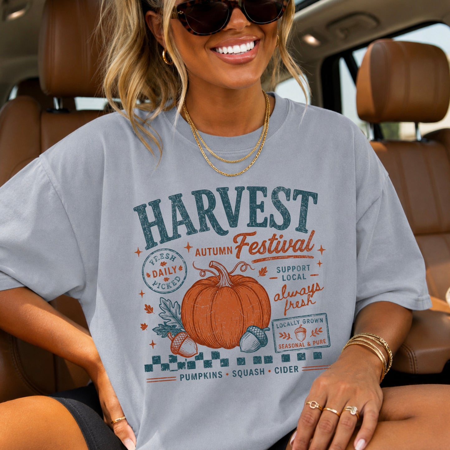 Harvest Festival Comfort Color Graphic Tee