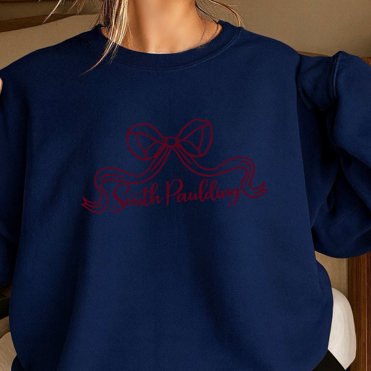 Spartans Coquette Bow Crewneck Sweatshirt