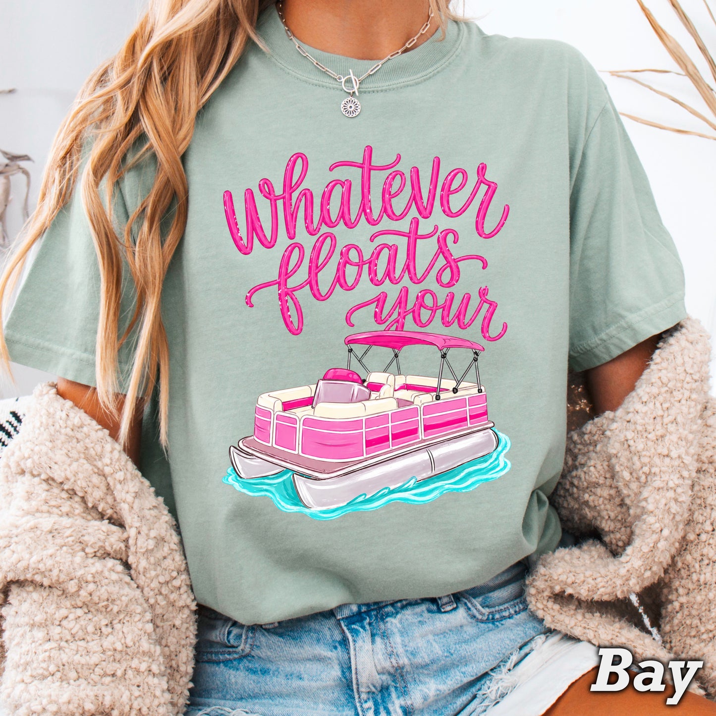 Whatever Floats Your Boat Comfort Color Graphic Tee