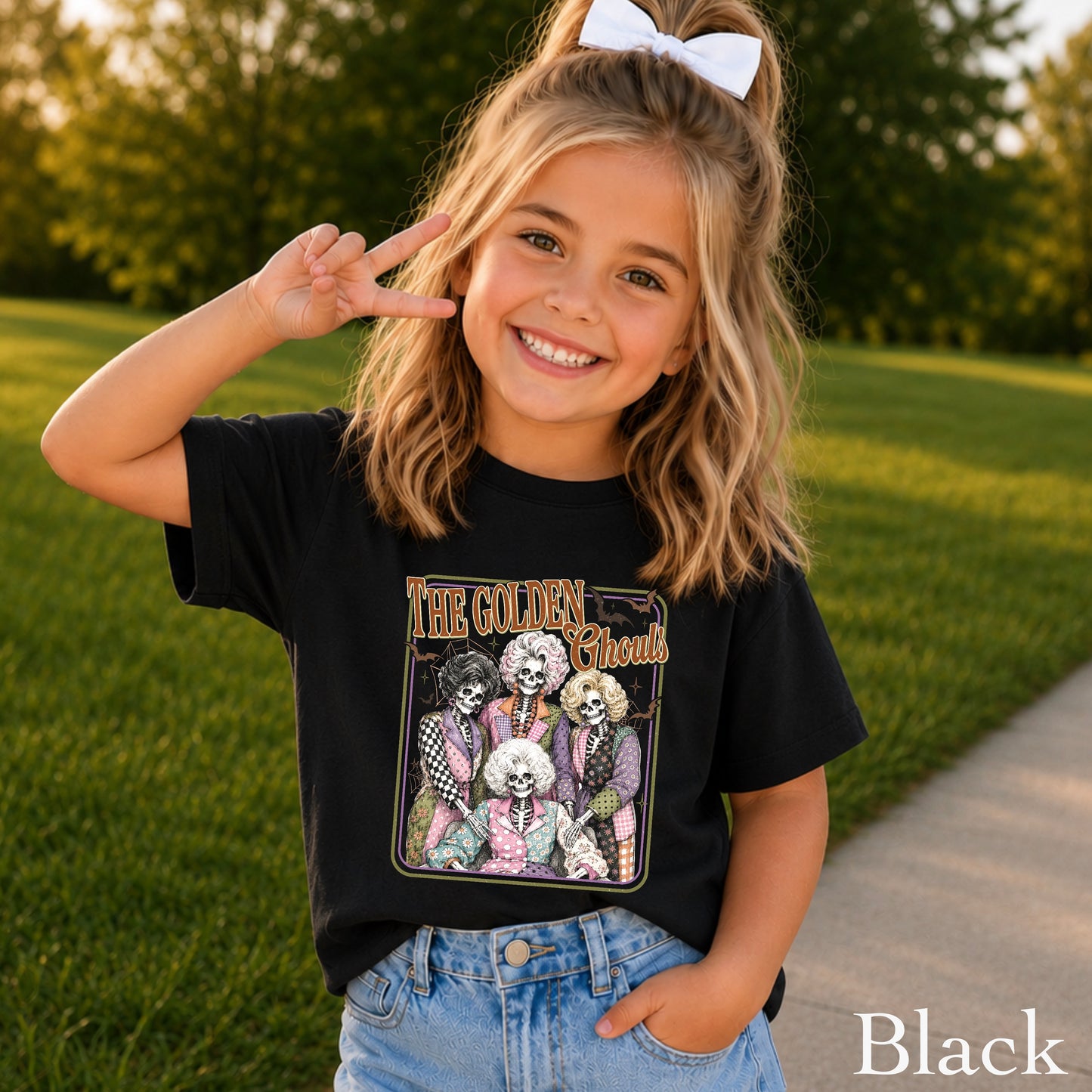 The Golden Ghouls Youth Comfort Color T-Shirt