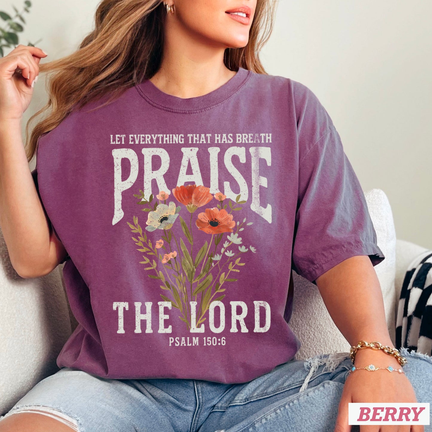 Let Everything That Has Breath Praise The Lord Comfort Color Graphic Tee