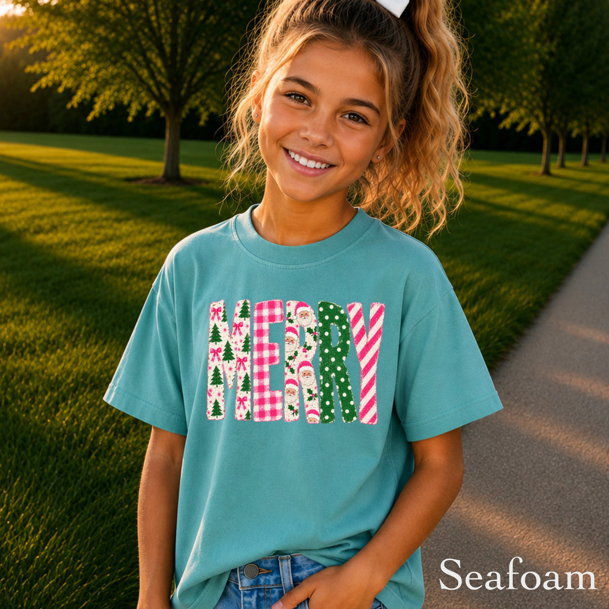 Merry Christmas Youth Comfort Color T-Shirt