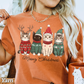 Meowy Christmas Comfort Color Graphic Tee