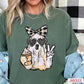 Preppy Ghost Halloween Comfort Color Graphic Tee