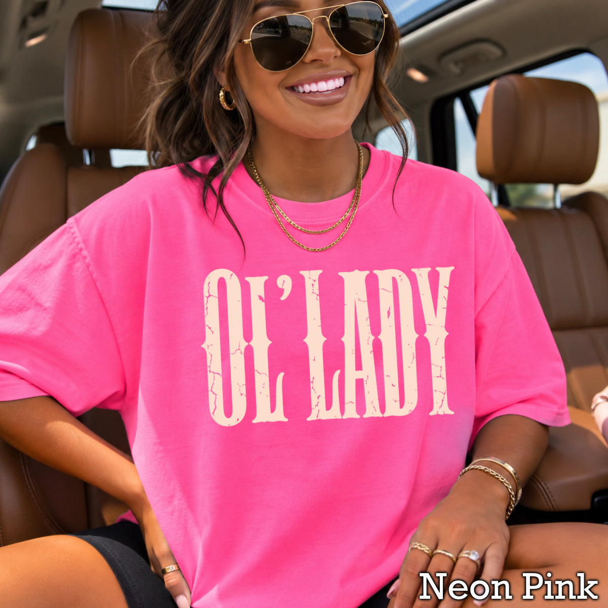 Ol’ Lady Comfort Color Graphic Tee