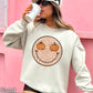 Leopard Face Pumpkin Crewneck Sweatshirt