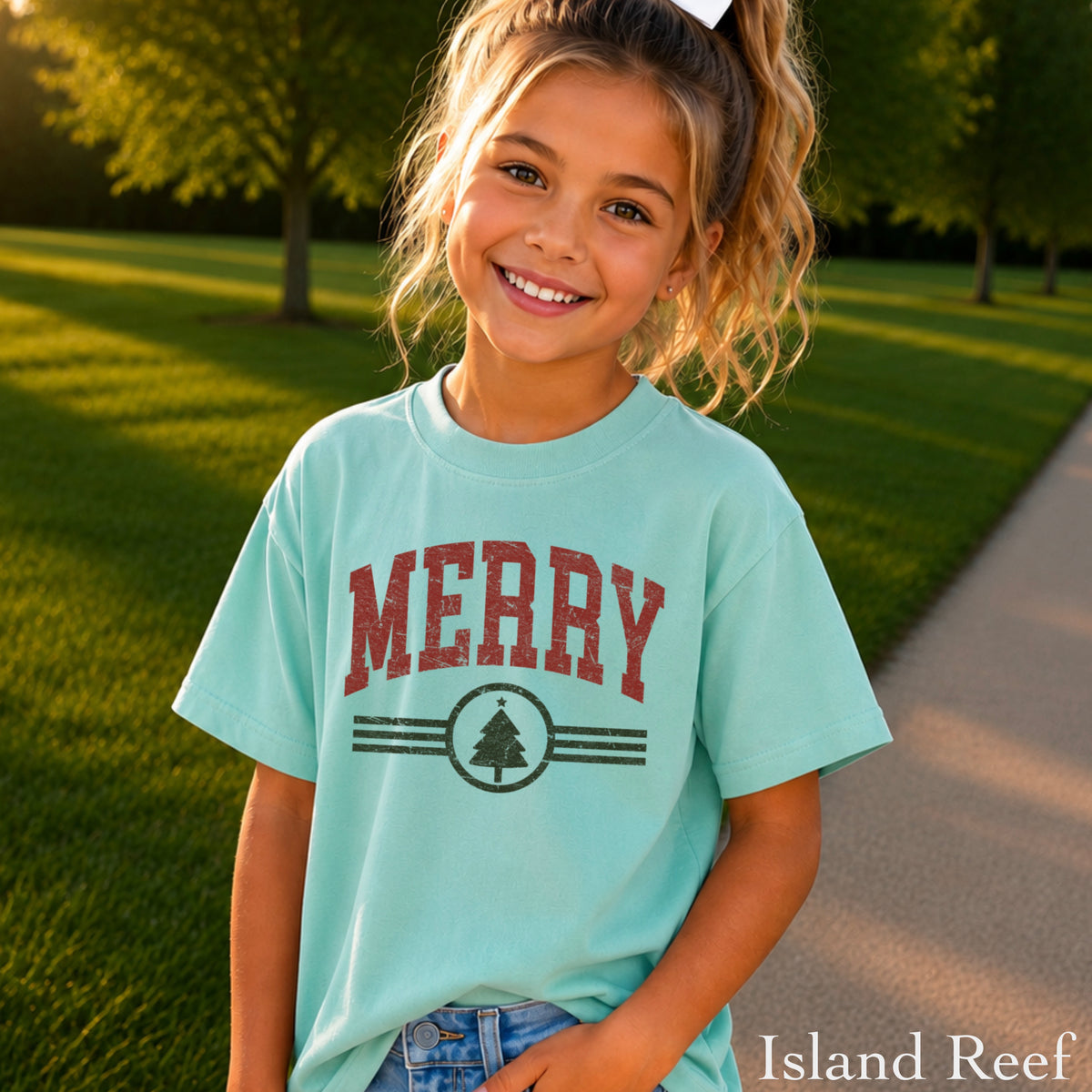 Merry Christmas Youth Comfort Color T-Shirt