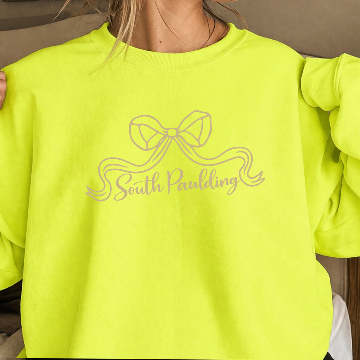 Spartans Coquette Bow Crewneck Sweatshirt