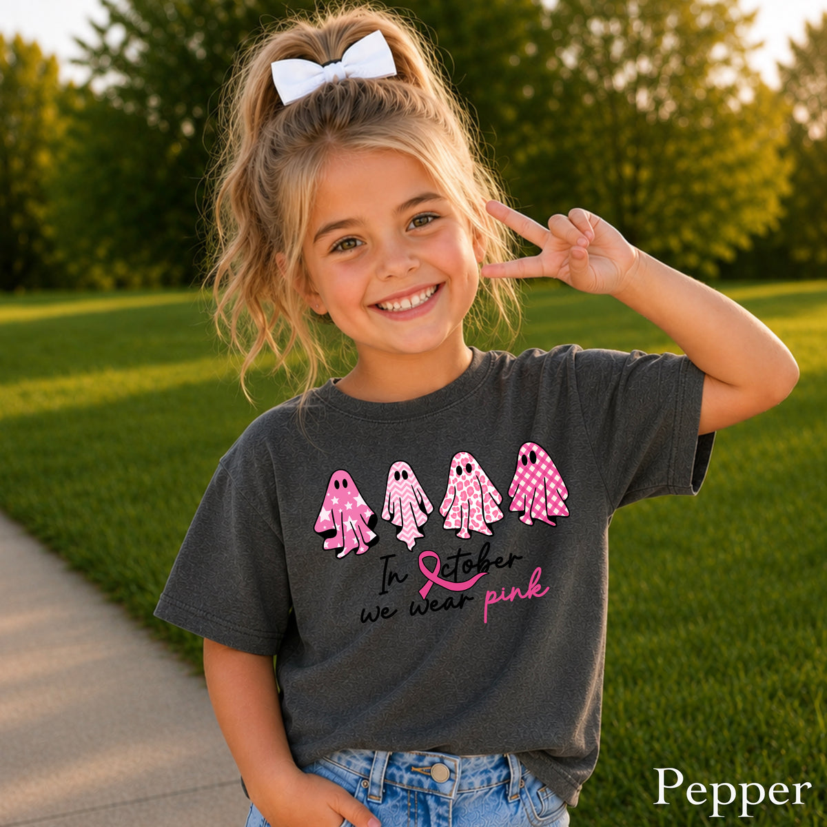 On Wednesdays We Wear Pink Youth Comfort Color T-Shirt
