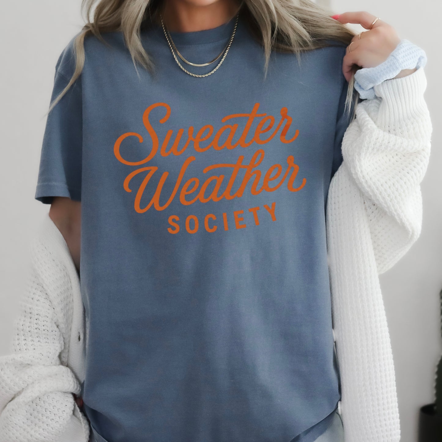 Sweater Weather Society Comfort Color Graphic Tee