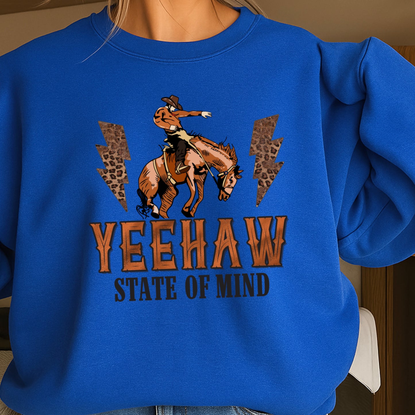Yeehaw State Of Mind Crewneck Sweatshirt