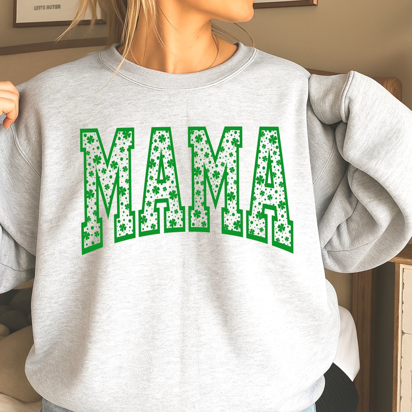 Mama St. Patrick’s Day Crewneck Sweatshirt