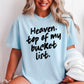 Heaven Top Of My Bucket List Comfort Color Graphic Tee