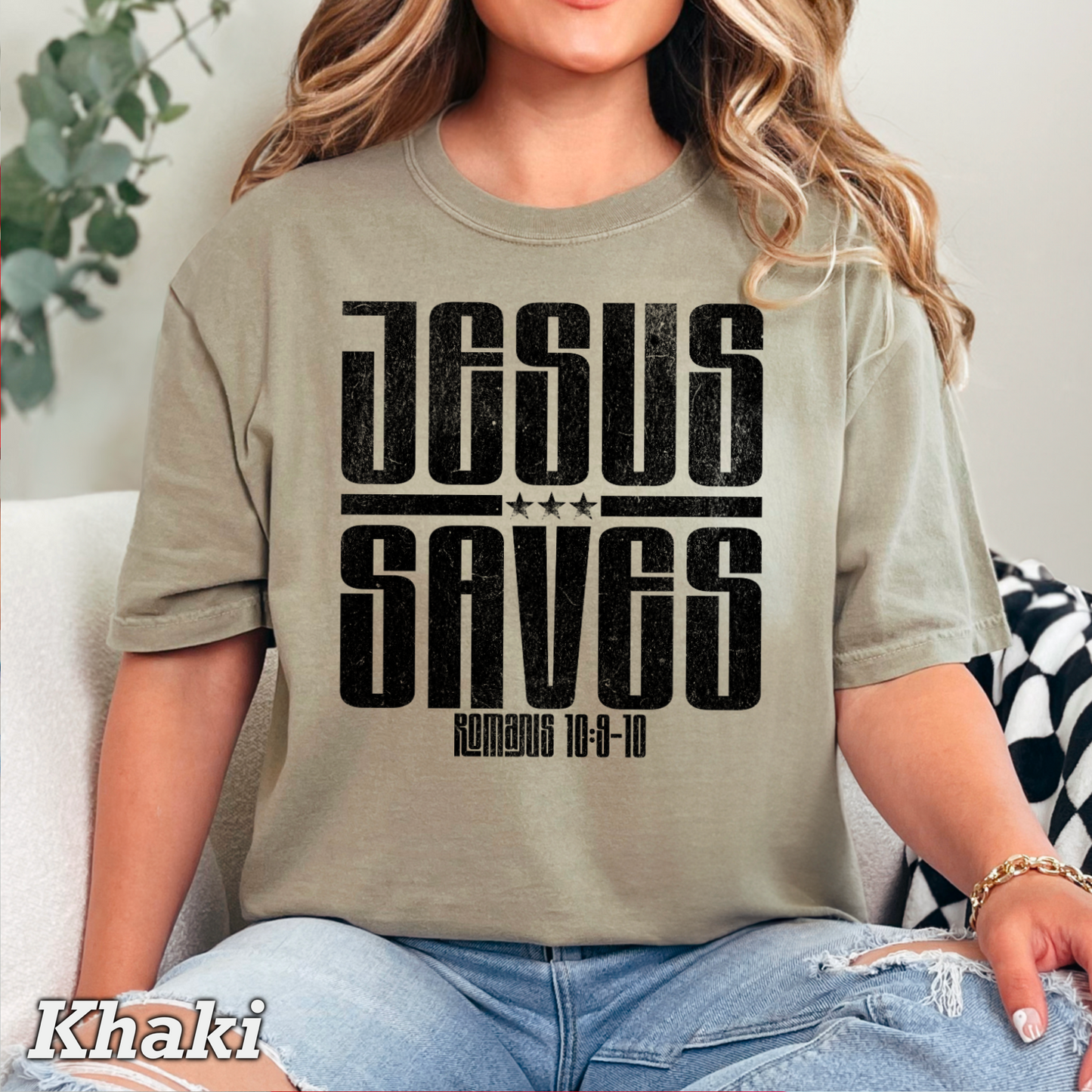Jesus Saves Comfort Color Graphic Tee