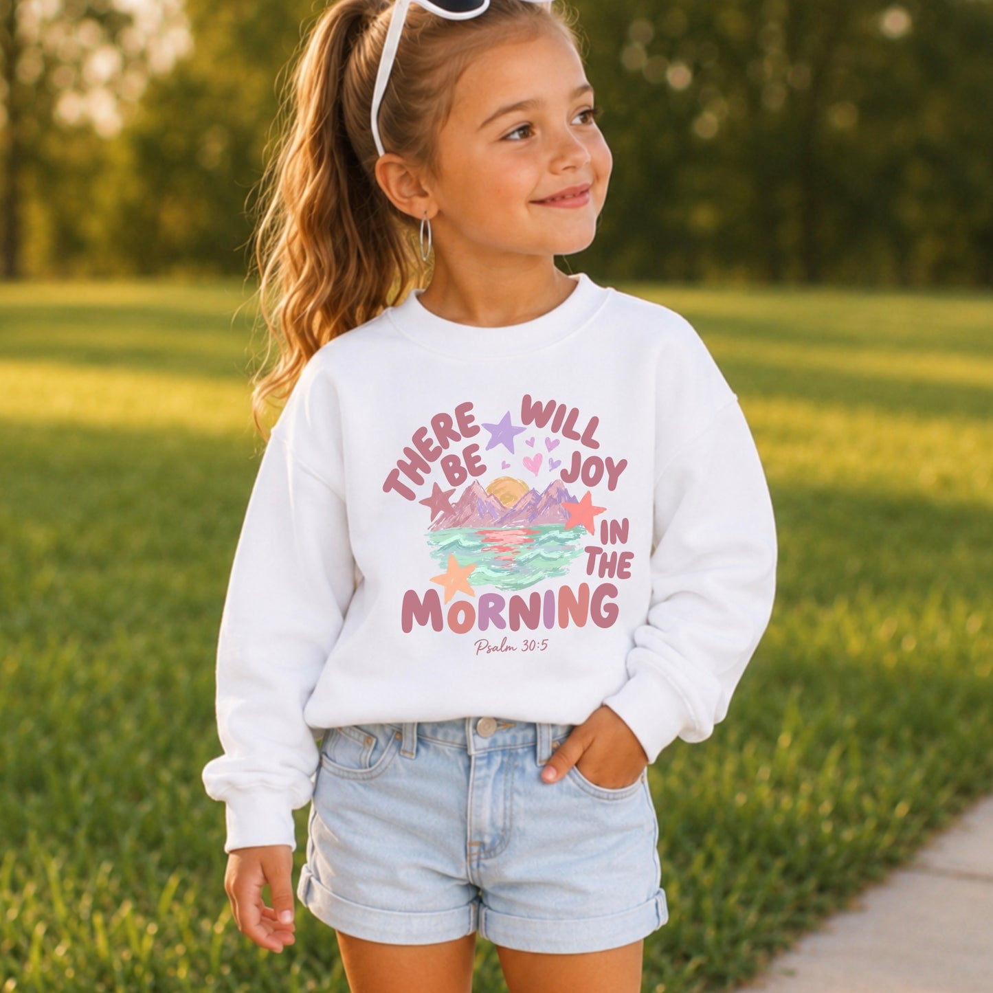 There Will Be Joy In The Morning Youth Crewneck Sweatshirt
