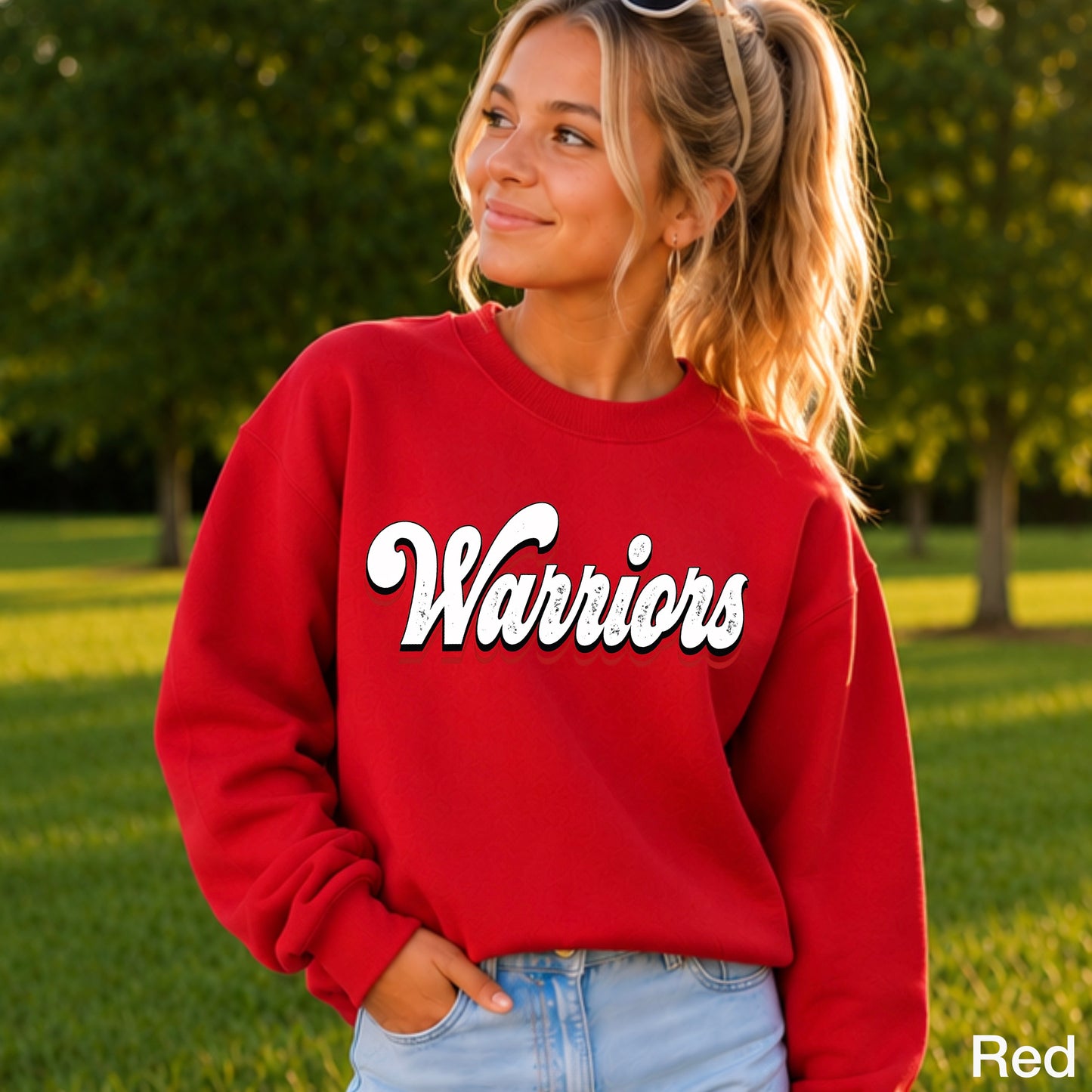 Warriors Youth Crewneck Sweatshirt