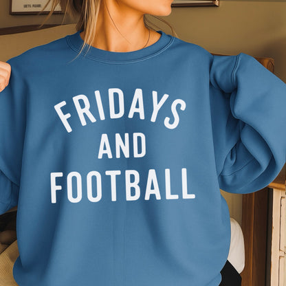 Fridays And Football Crewneck Sweatshirt