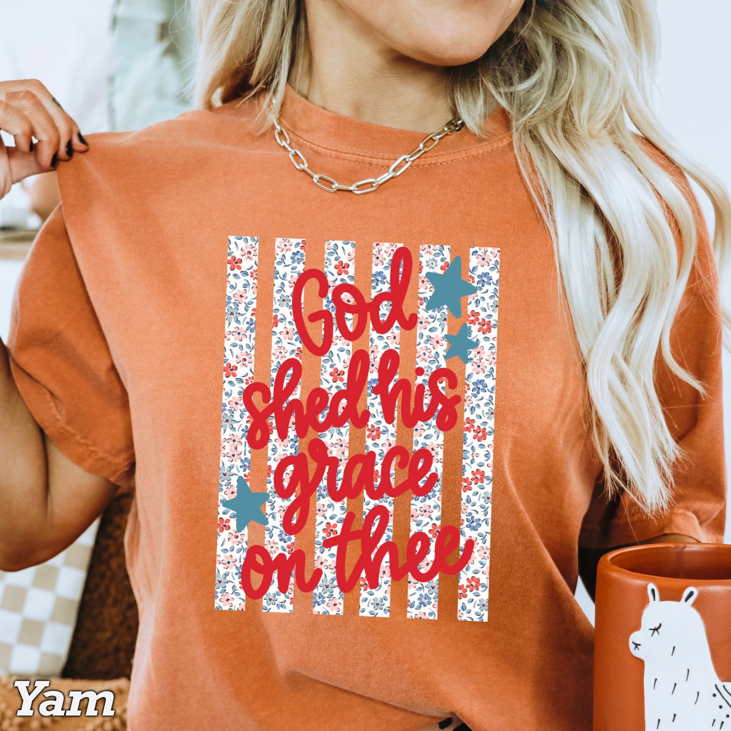 God Shed His Grace On Thee Comfort Color Graphic Tee