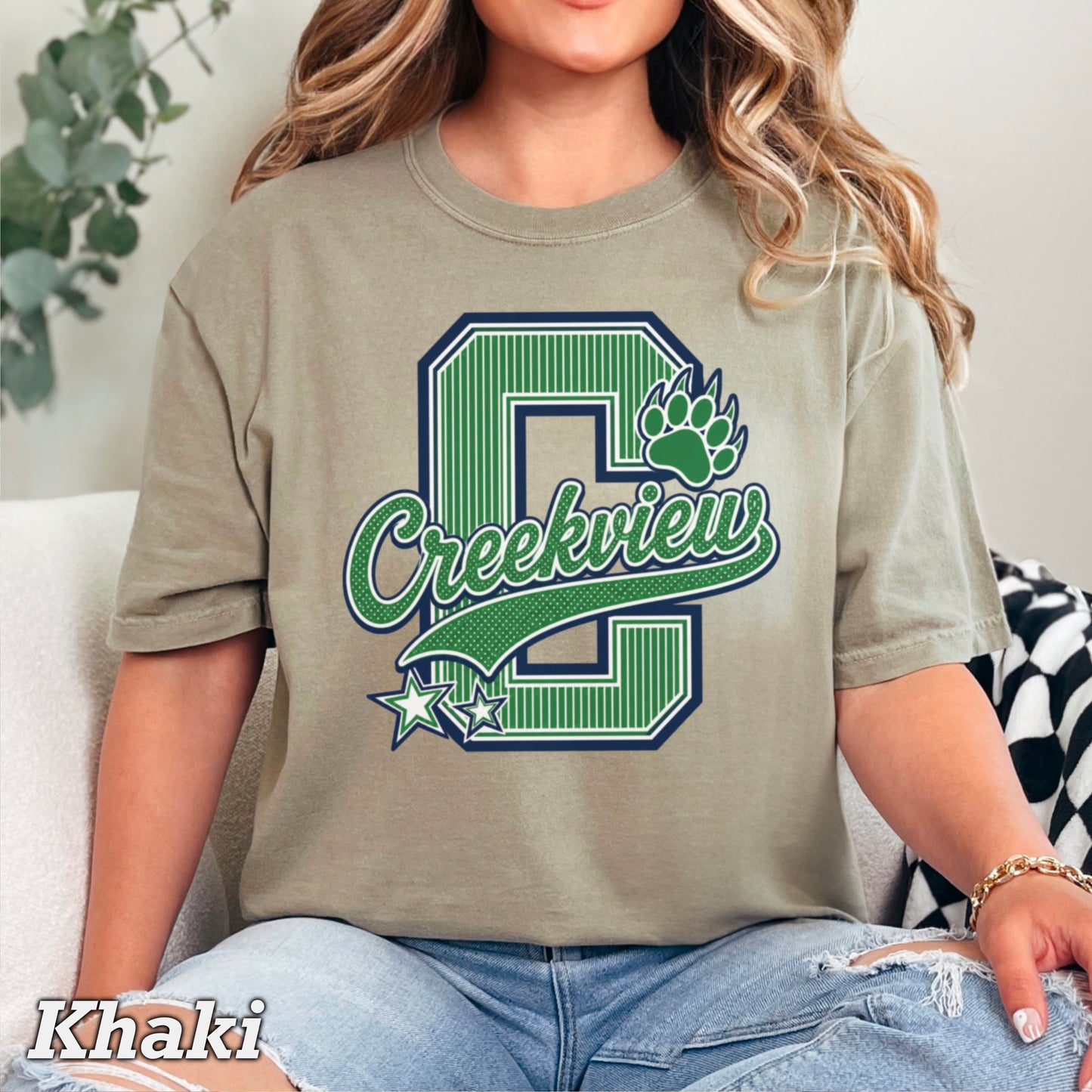Creekview Grizzlies Comfort Color Graphic Tee