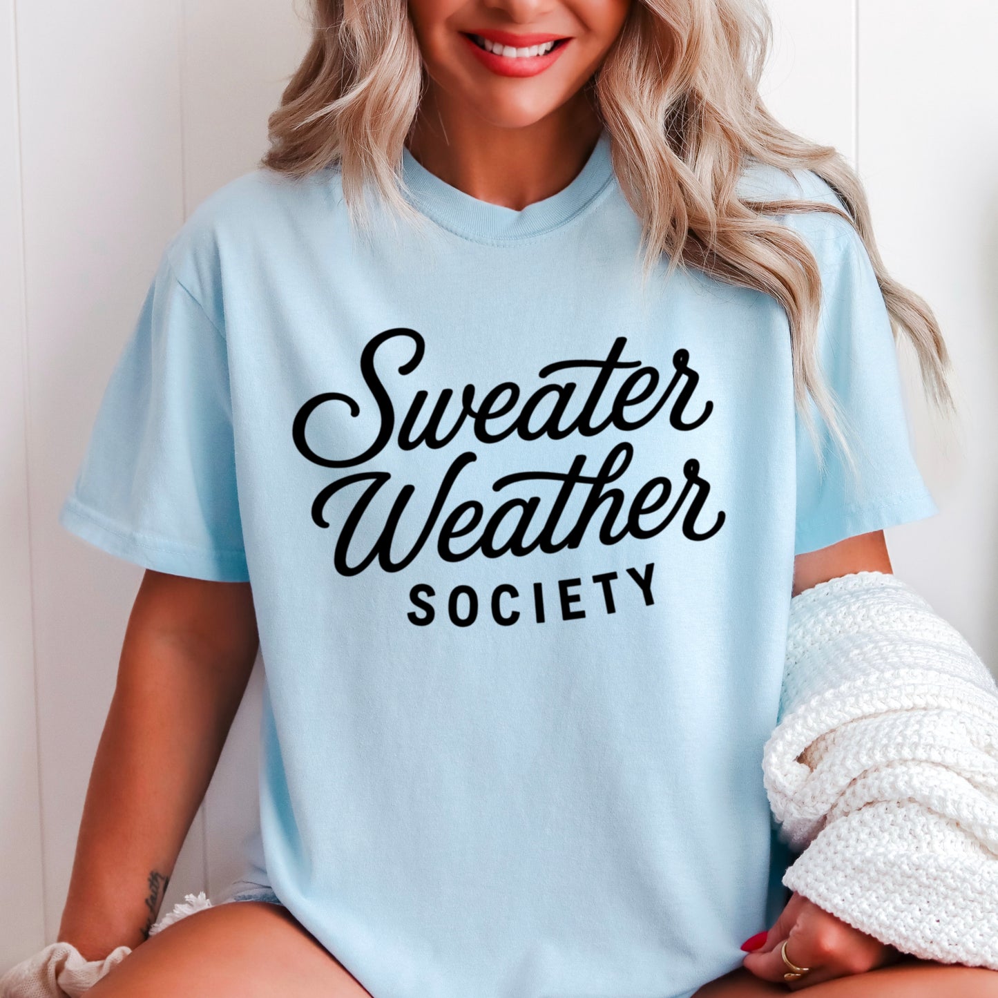 Sweater Weather Society Comfort Color Graphic Tee