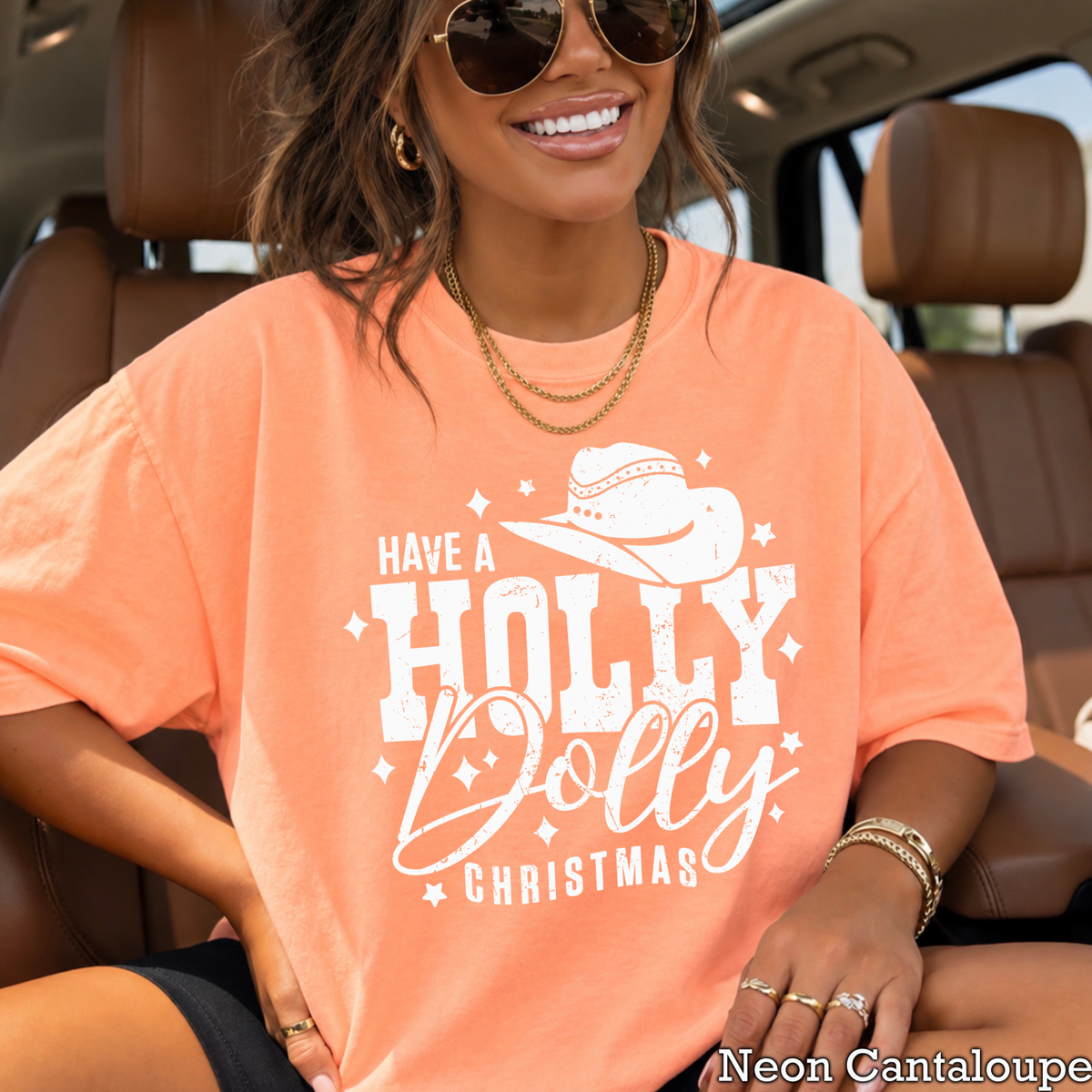 Have A Holly Christmas Comfort Color Graphic Tee