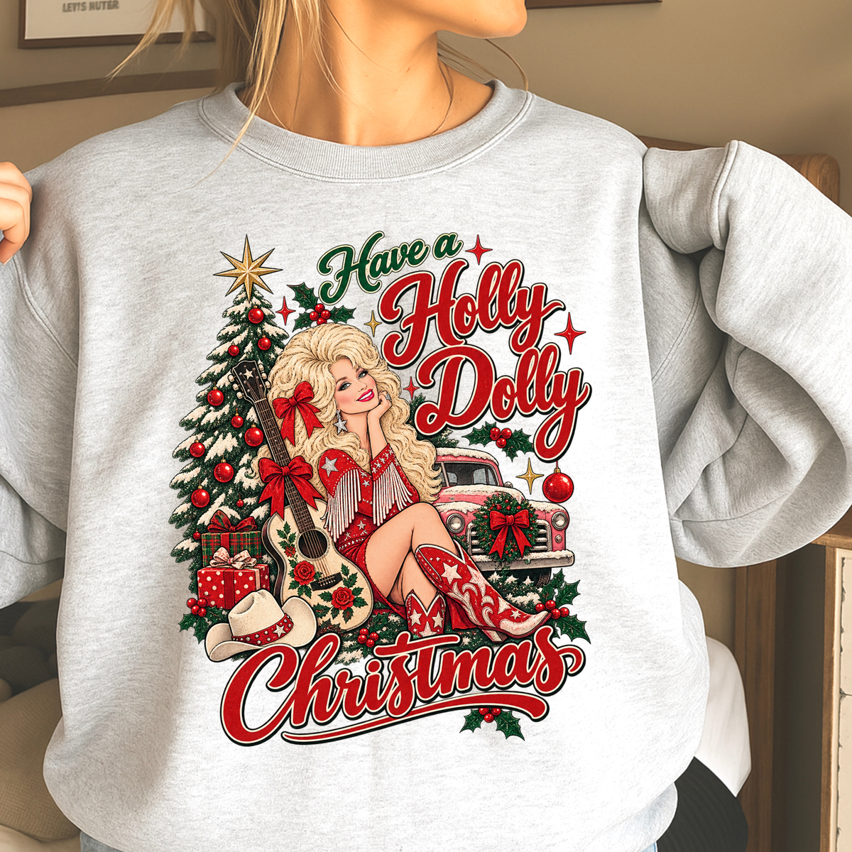 Have A Holly Christmas Crewneck Sweatshirt
