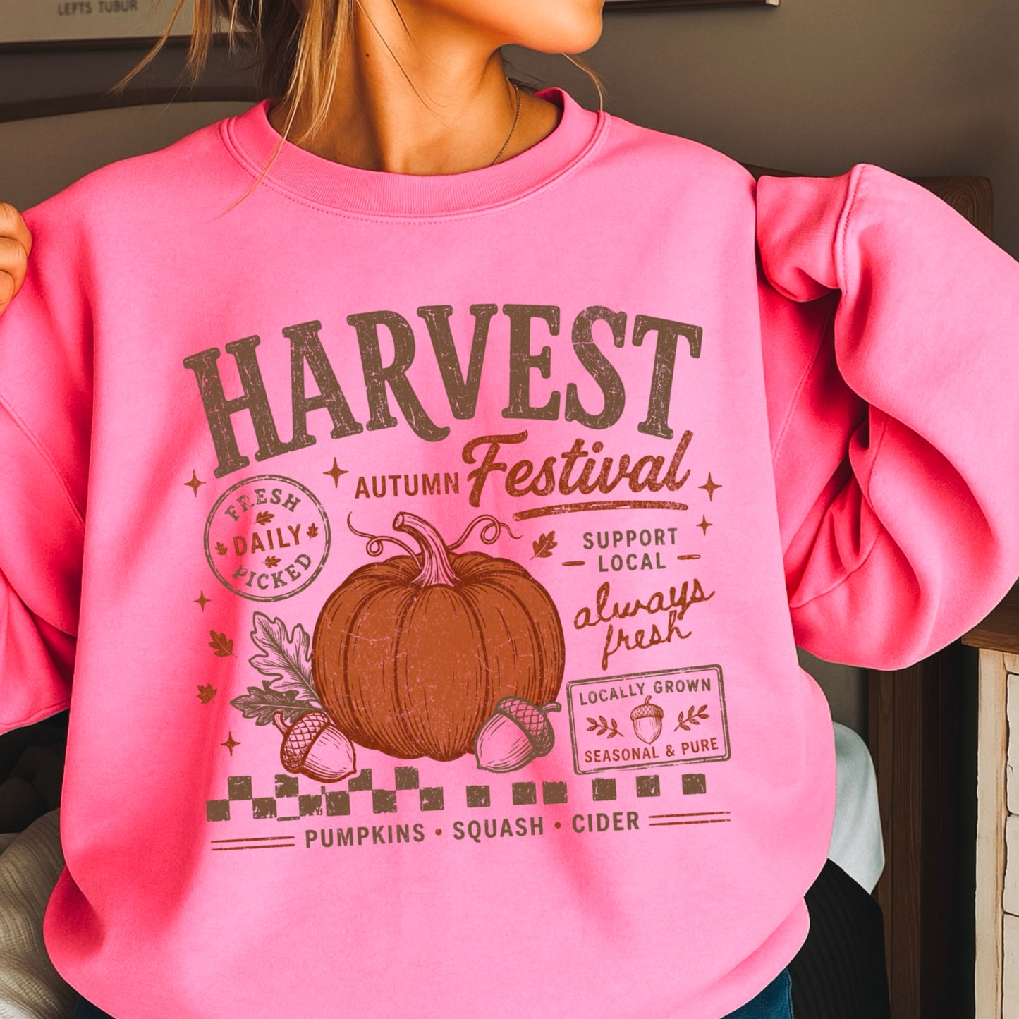 Harvest Festival Fall Crewneck Sweatshirt