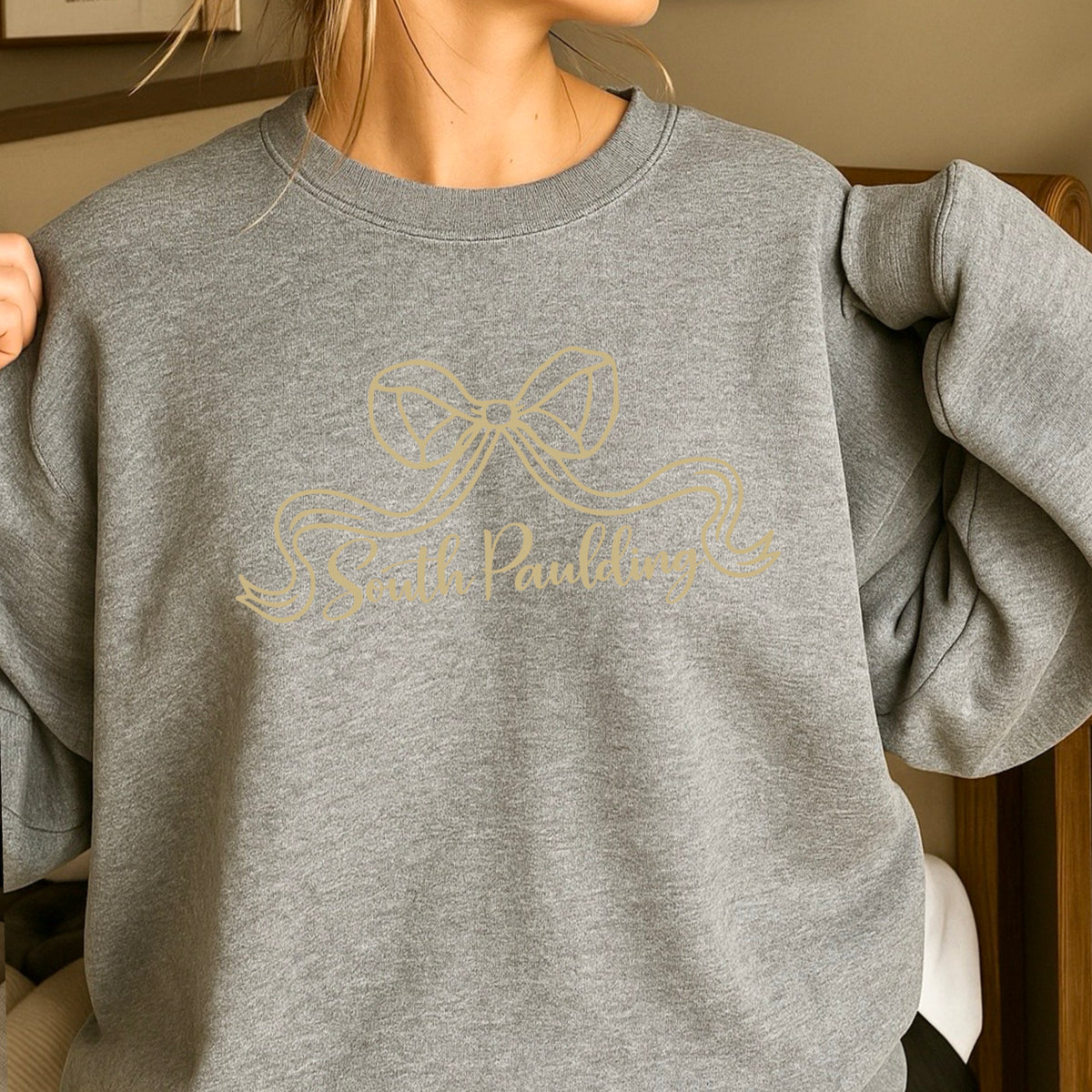Spartans Coquette Bow Crewneck Sweatshirt