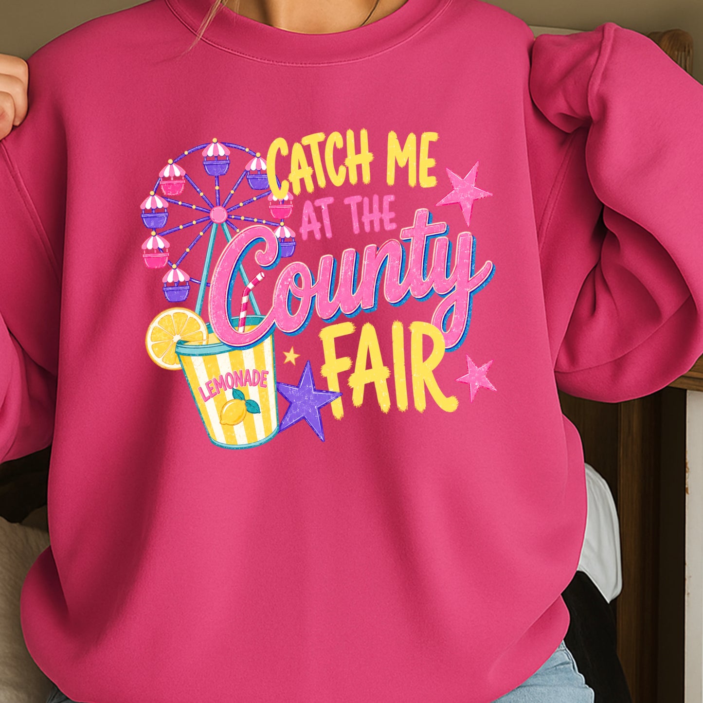 Catch Me At The County Fair Crewneck Sweatshirt
