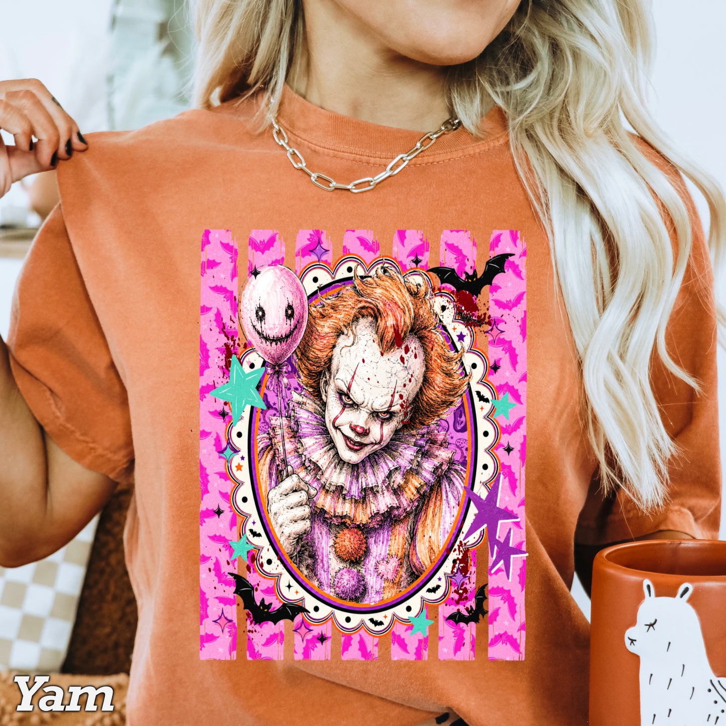 Horror Film Character Halloween Comfort Color Graphic Tee