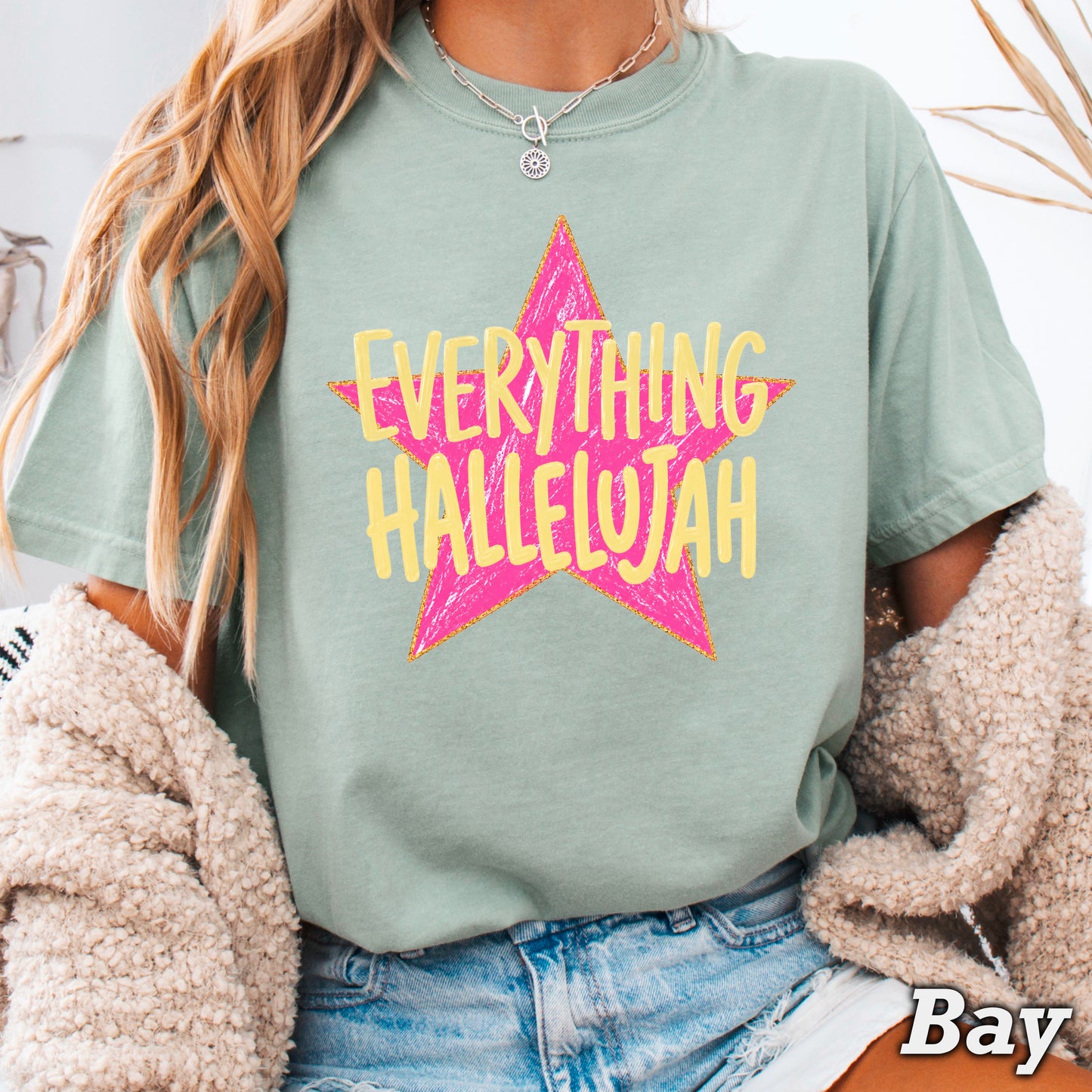 Everything Hallelujah Comfort Color Graphic Tee