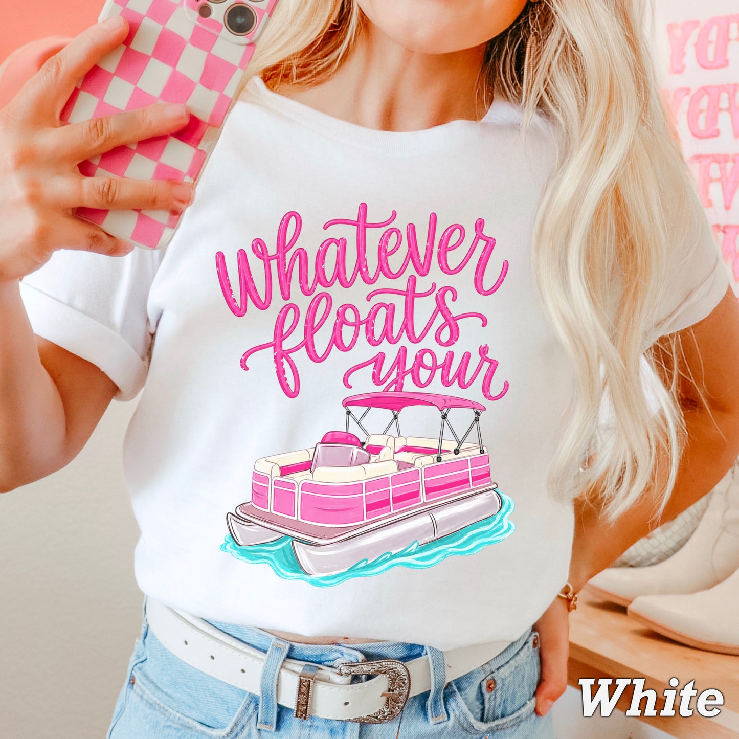 Whatever Floats Your Boat Comfort Color Graphic Tee