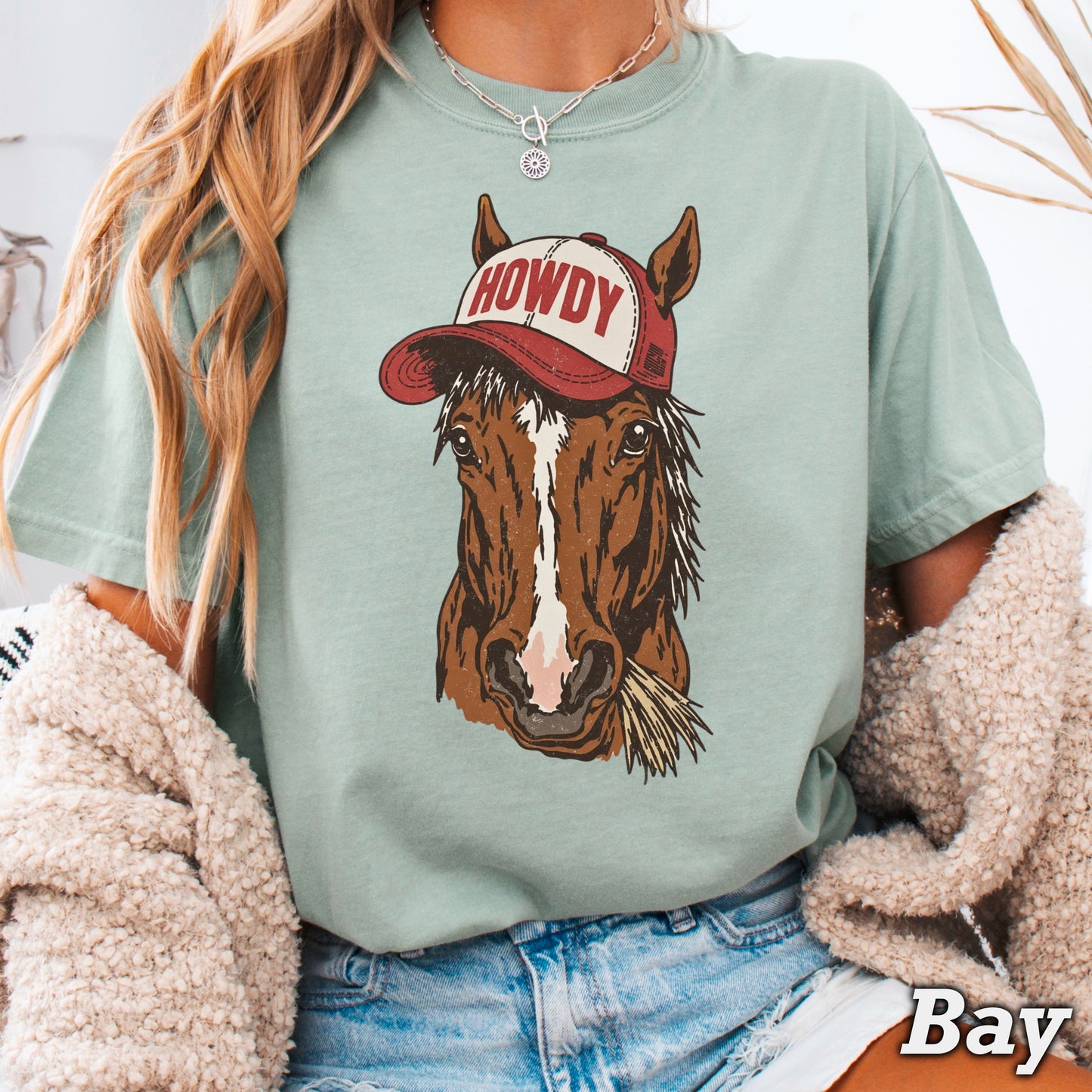 Howdy Horse Comfort Color Graphic Tee