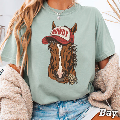 Howdy Horse Comfort Color Graphic Tee