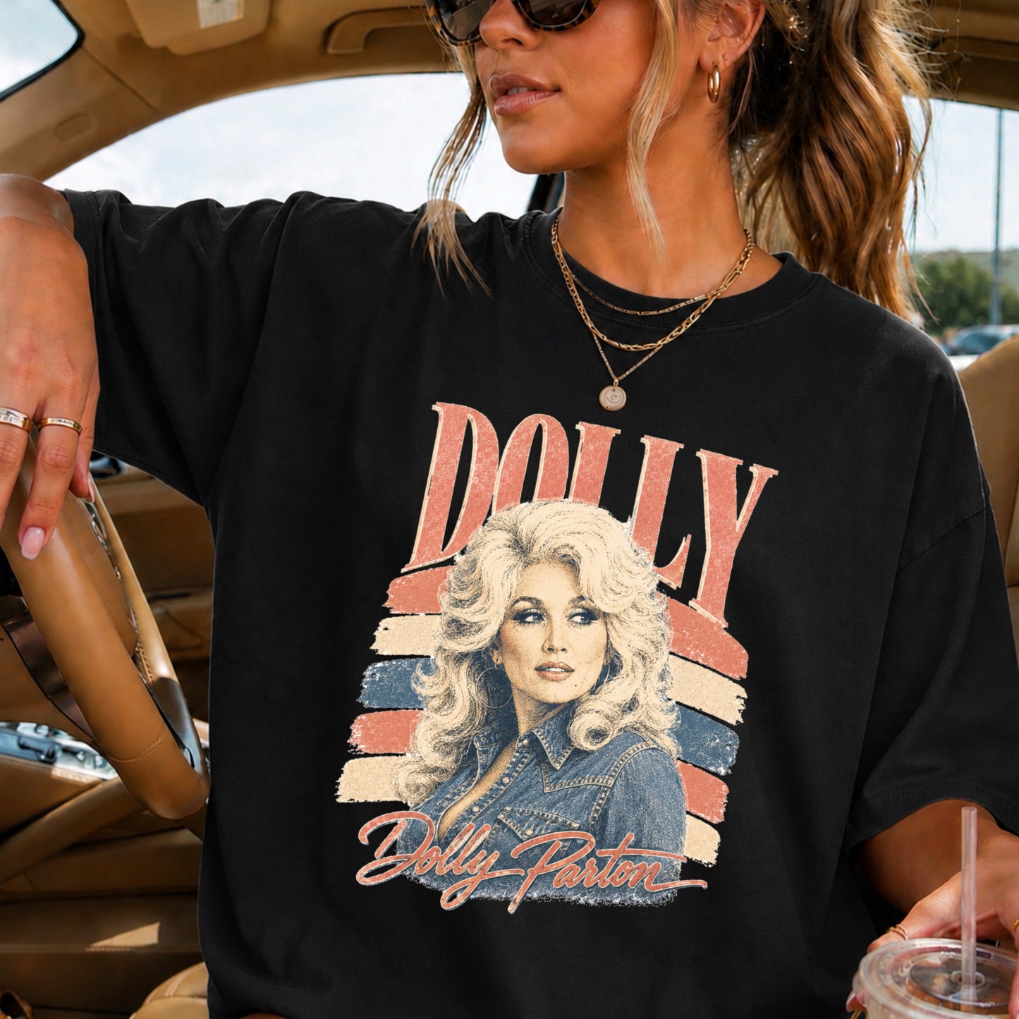 Retro Dolly Comfort Color Graphic Tee