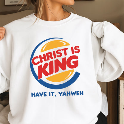 Christ Is King Christian Crewneck Sweatshirt