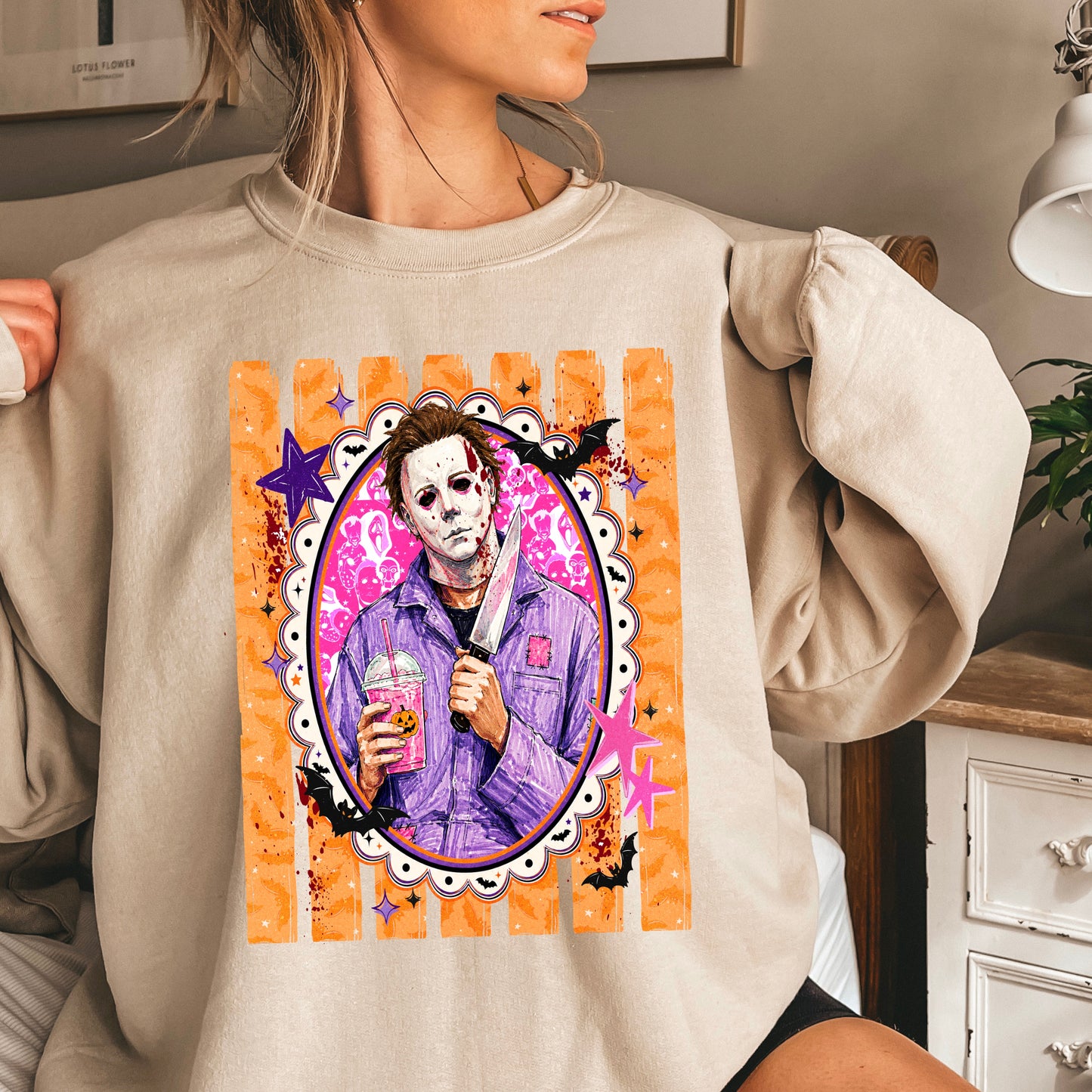 Horror Film Character Crewneck Sweatshirt