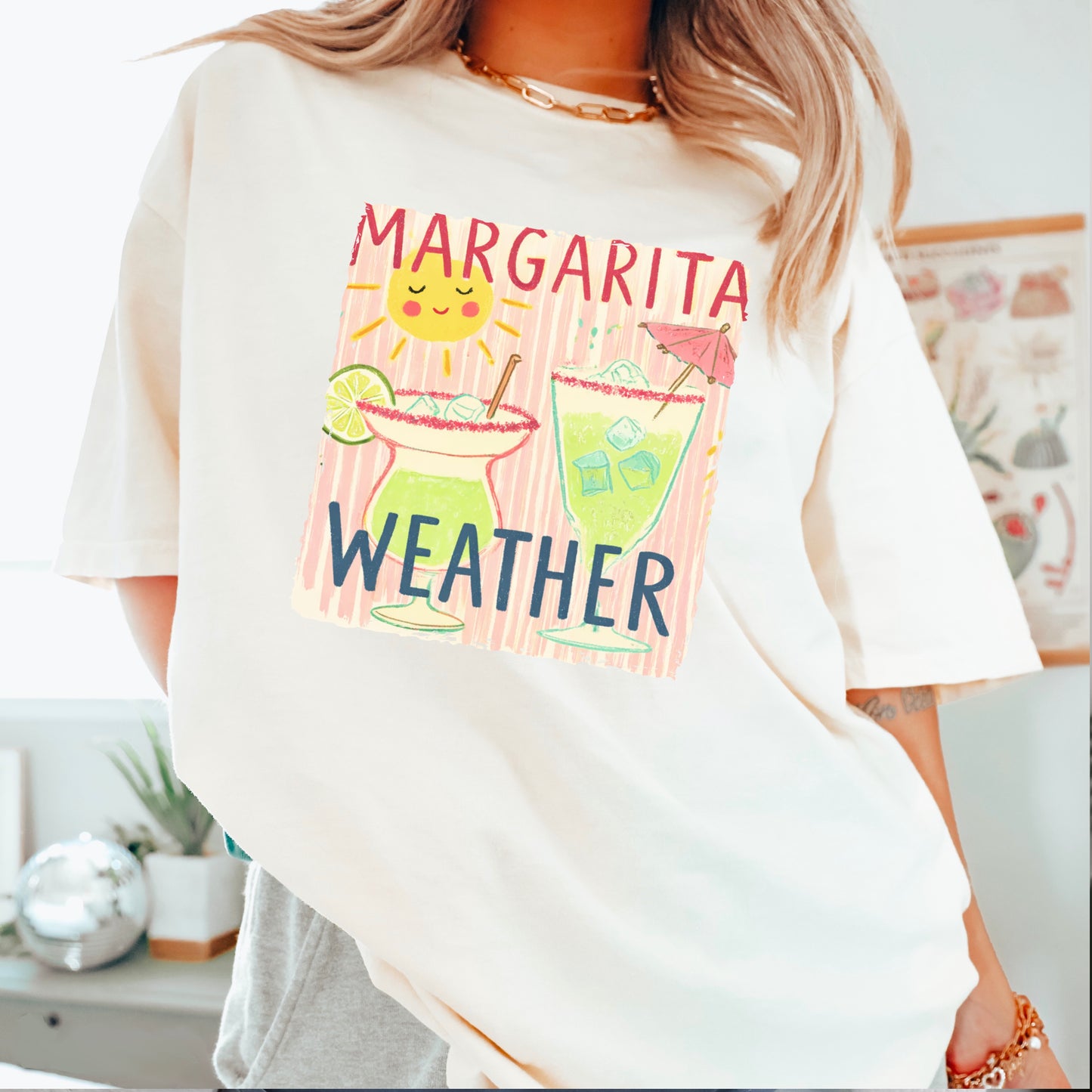 Margarita Weather Comfort Color Graphic Tee