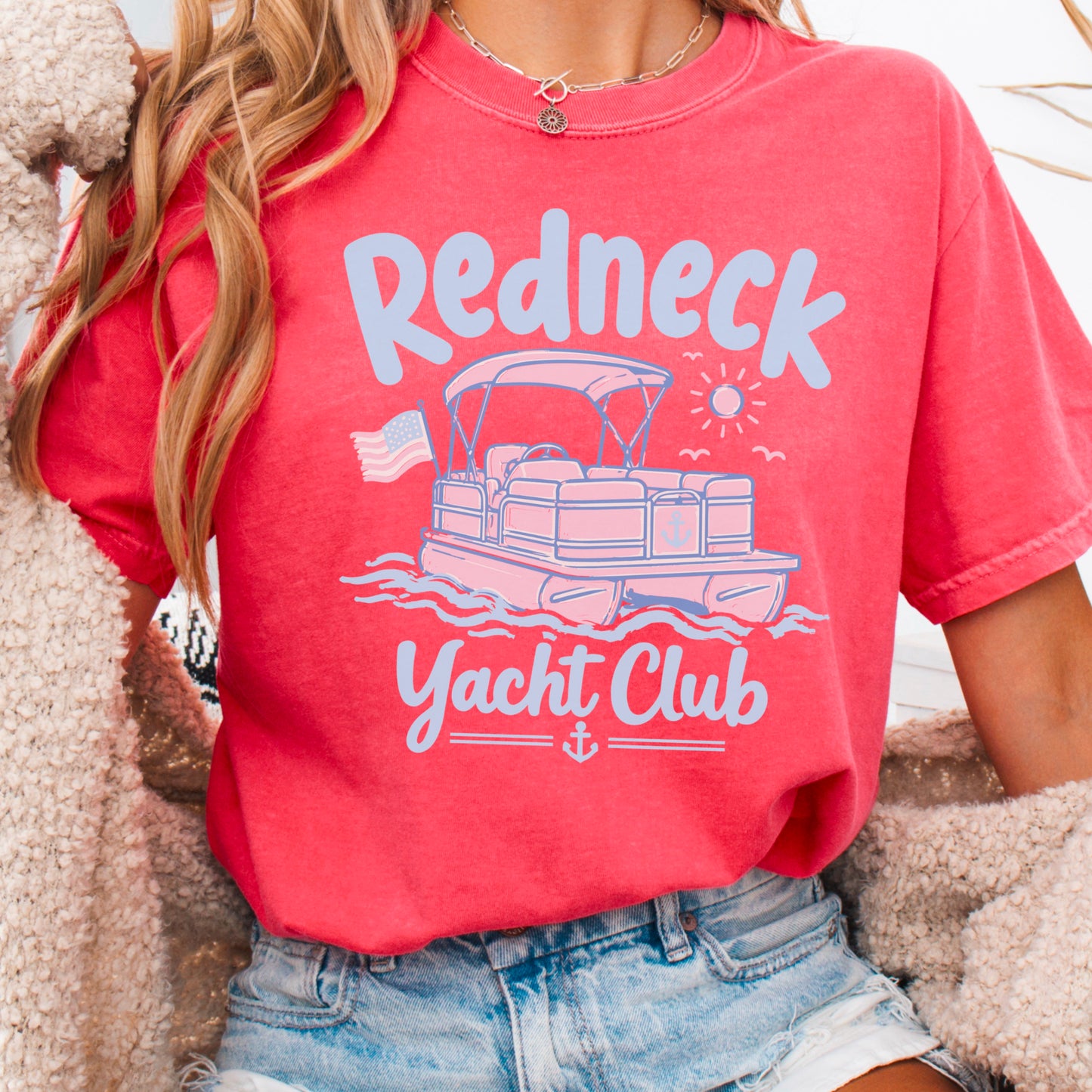 Redneck Yacht Club Comfort Color Graphic Tee