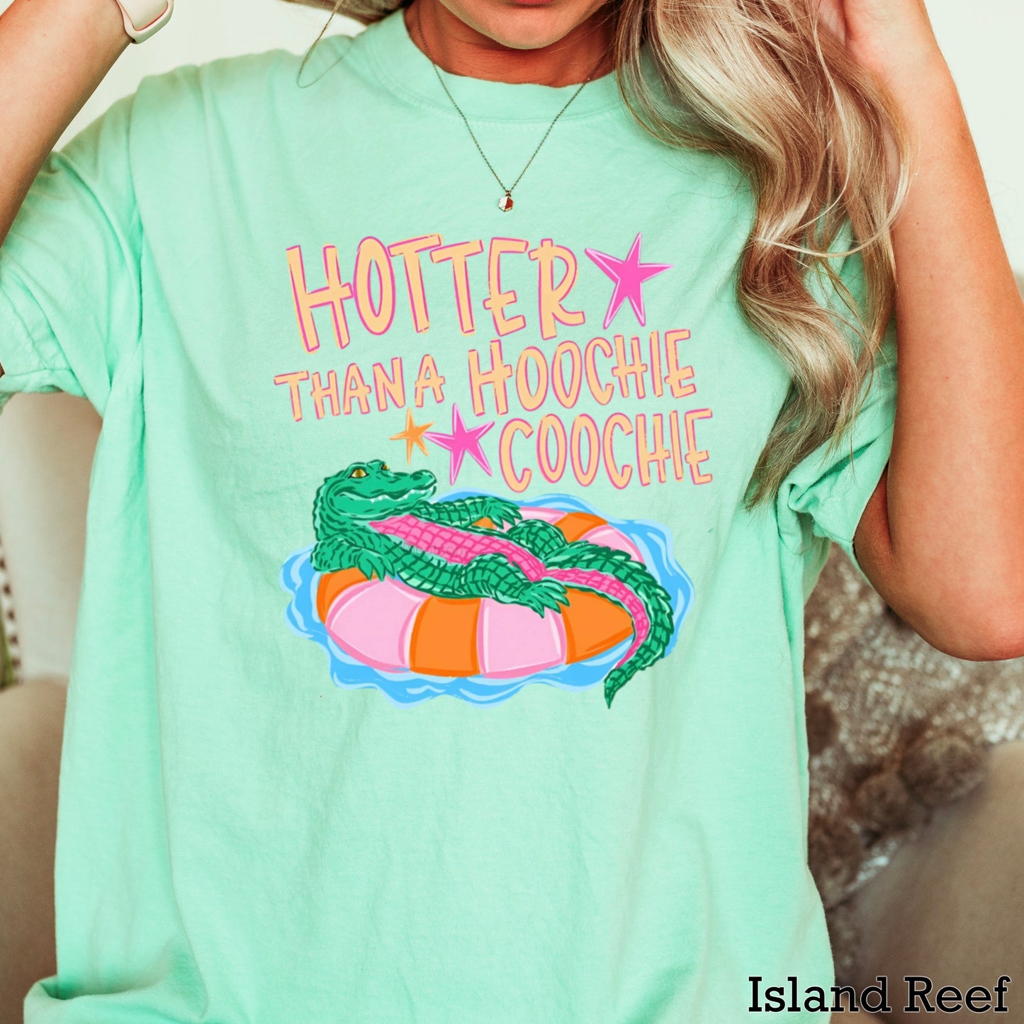 Hotter Than A Hoochie Coochie  Comfort Color Graphic Tee