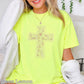 Camo Cross Christian Comfort Color Graphic Tee