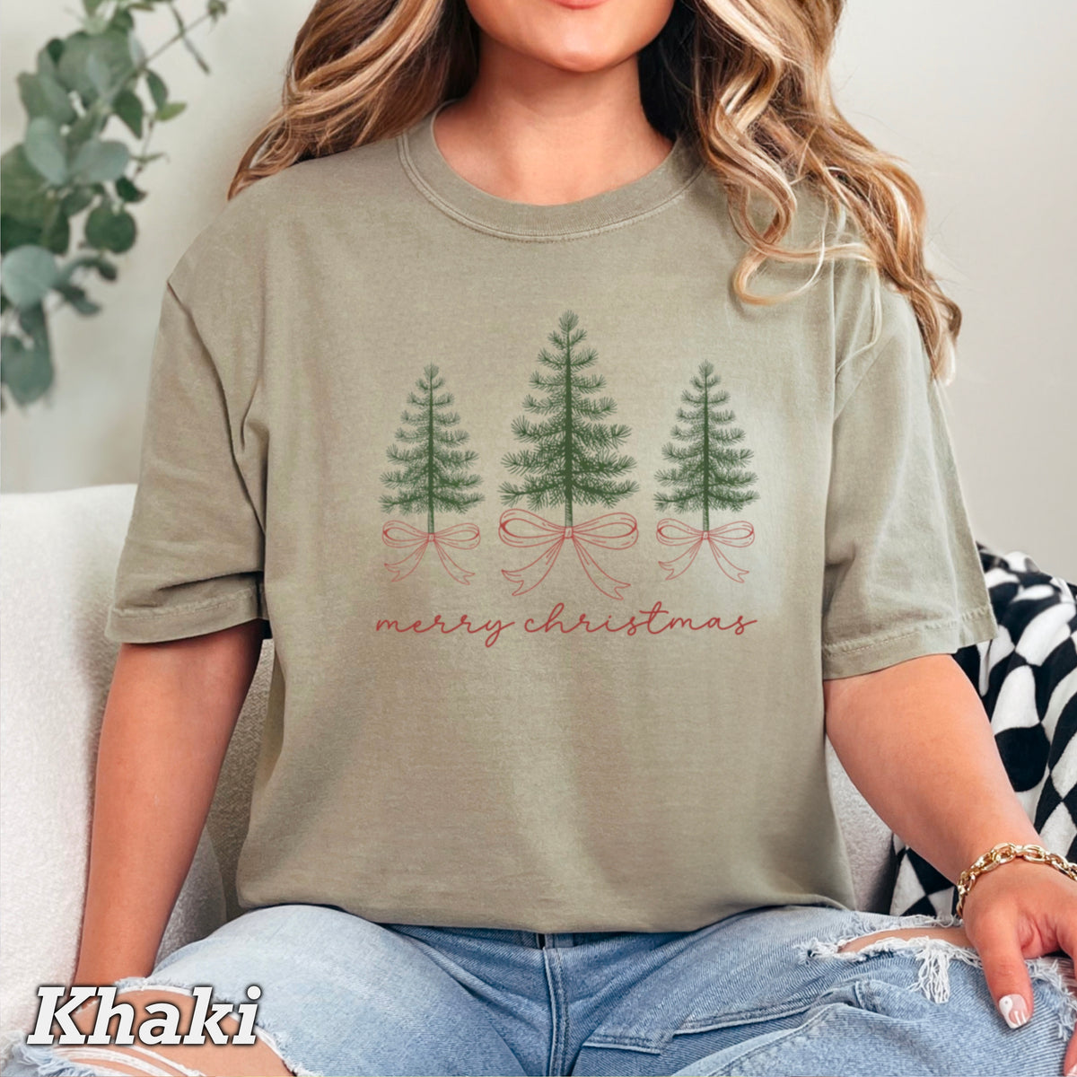 Merry Christmas Comfort Color Graphic Tee