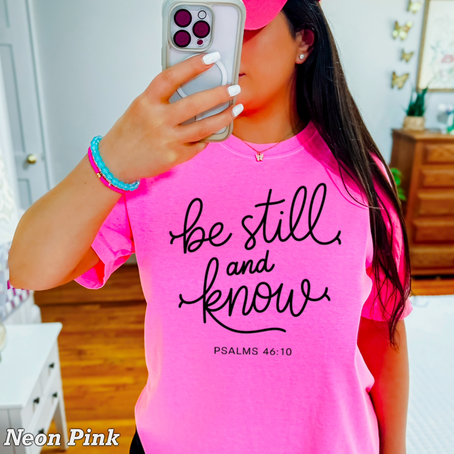 Be Still And Know Comfort Color Graphic Tee